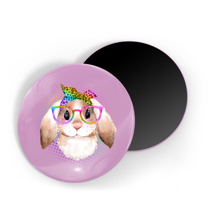 Hipster Rabbit Cute Easter Bunny Magnet