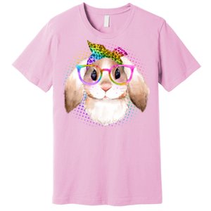 Hipster Rabbit Cute Easter Bunny Premium T-Shirt