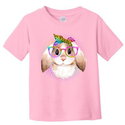 Hipster Rabbit Cute Easter Bunny Toddler T-Shirt