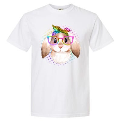 Hipster Rabbit Cute Easter Bunny Garment-Dyed Heavyweight T-Shirt