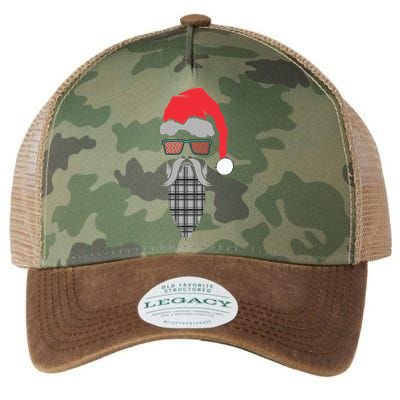 Hipster Santa Claus Legacy Tie Dye Trucker Hat