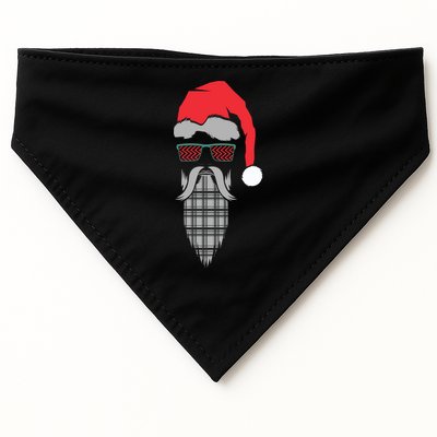 Hipster Santa Claus USA-Made Doggie Bandana