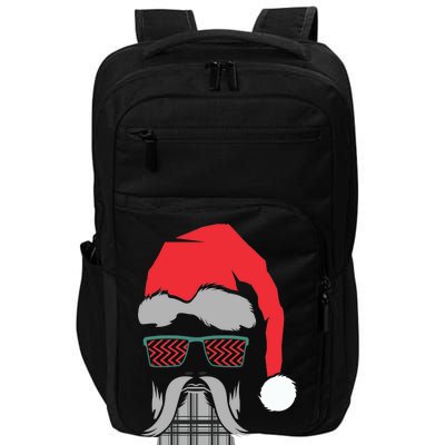 Hipster Santa Claus Impact Tech Backpack