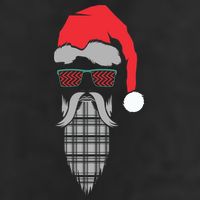 Hipster Santa Claus Adult Drive Performance Visor