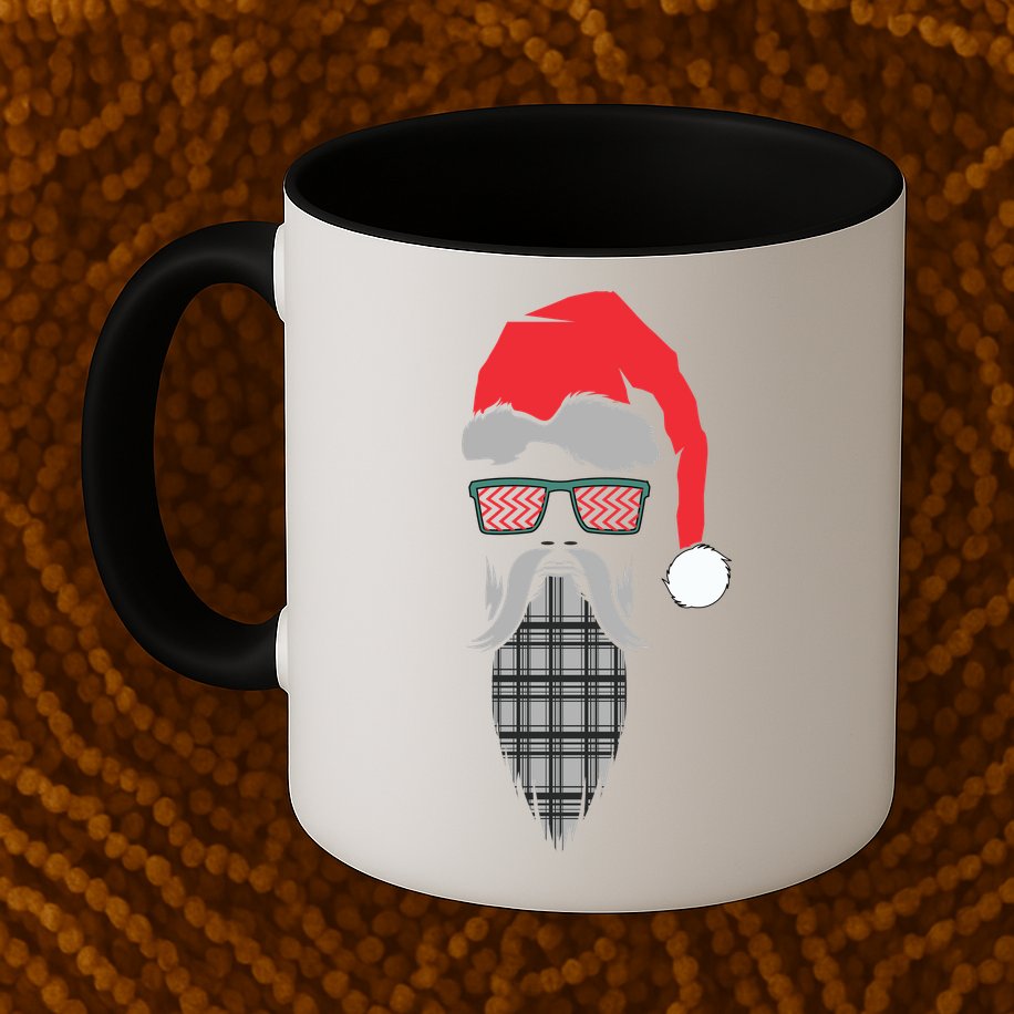 Hipster Santa Claus Mug