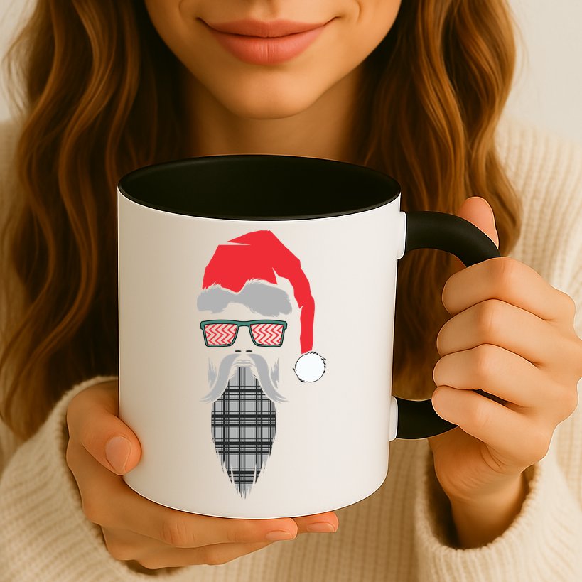 Hipster Santa Claus Mug