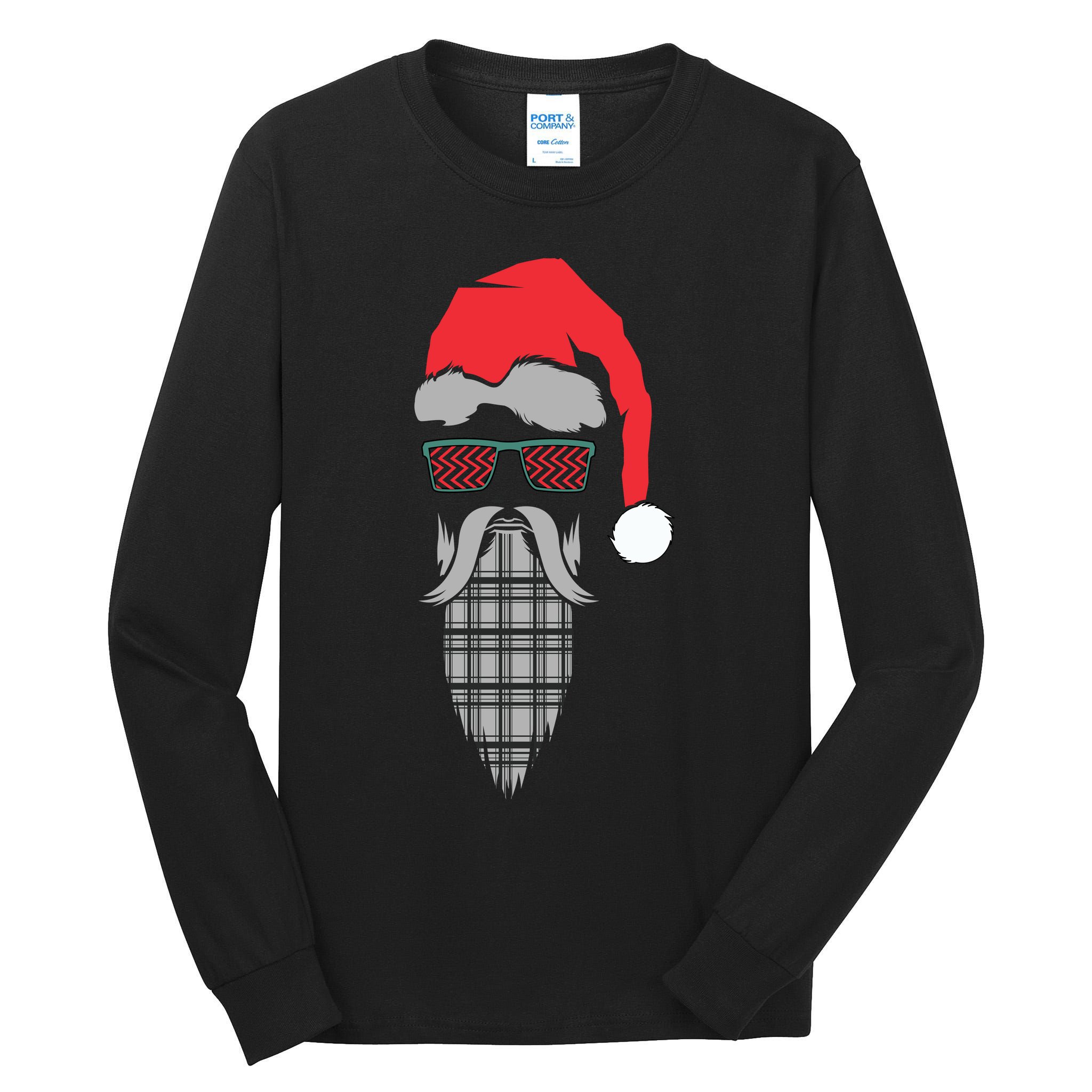 Hipster Santa Claus Tall Long Sleeve T-Shirt