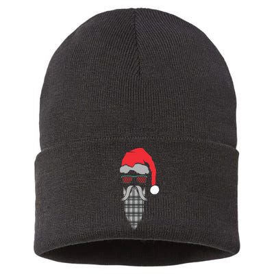Hipster Santa Claus Sustainable Knit Beanie