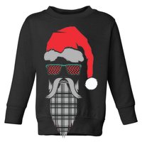 Hipster Santa Claus Toddler Sweatshirt