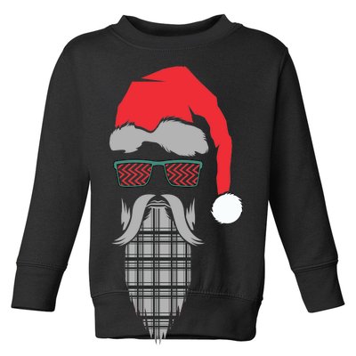 Hipster Santa Claus Toddler Sweatshirt