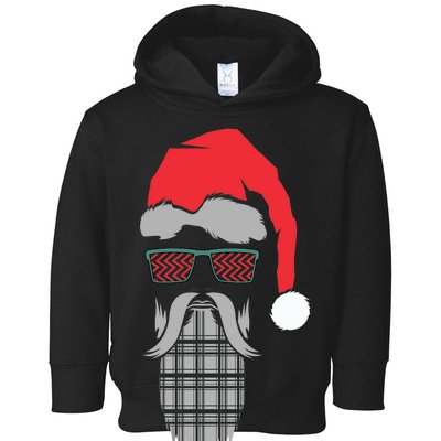 Hipster Santa Claus Toddler Hoodie