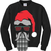 Hipster Santa Claus Kids Sweatshirt