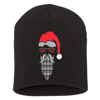Hipster Santa Claus Short Acrylic Beanie