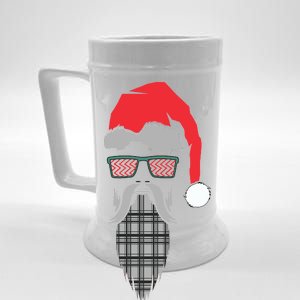 Hipster Santa Claus Beer Stein