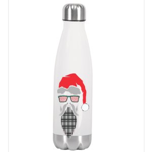 Hipster Santa Claus Stainless Steel Insulated Water Bottle