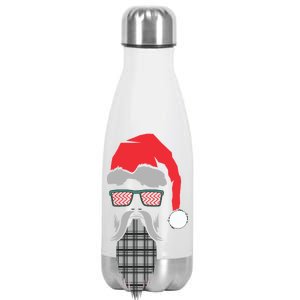 Hipster Santa Claus Stainless Steel Insulated Water Bottle