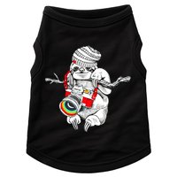 Hipster Sloth With Retro Camera Doggie Tank