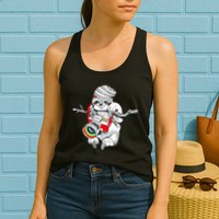 Hipster Sloth With Retro Camera Womens Tank Top