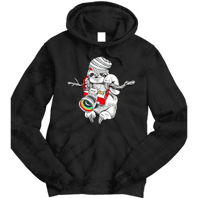 Hipster Sloth With Retro Camera Tie Dye Hoodie