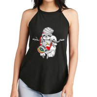 Hipster Sloth With Retro Camera Women's Perfect Tri Rocker Tank