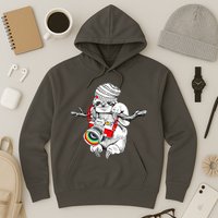 Hipster Sloth With Retro Camera Hoodie
