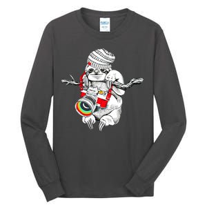 Hipster Sloth With Retro Camera Tall Long Sleeve T-Shirt