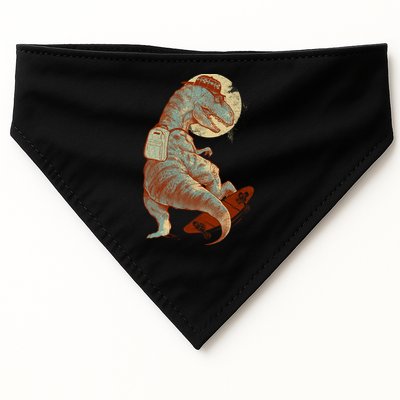 Hipster T-Rex Skateboarding USA-Made Doggie Bandana
