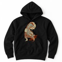 Hipster T-Rex Skateboarding Hoodie