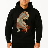 Hipster T-Rex Skateboarding Hoodie