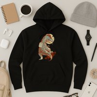 Hipster T-Rex Skateboarding Hoodie
