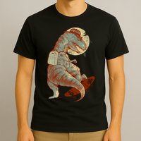 Hipster T-Rex Skateboarding T-Shirt
