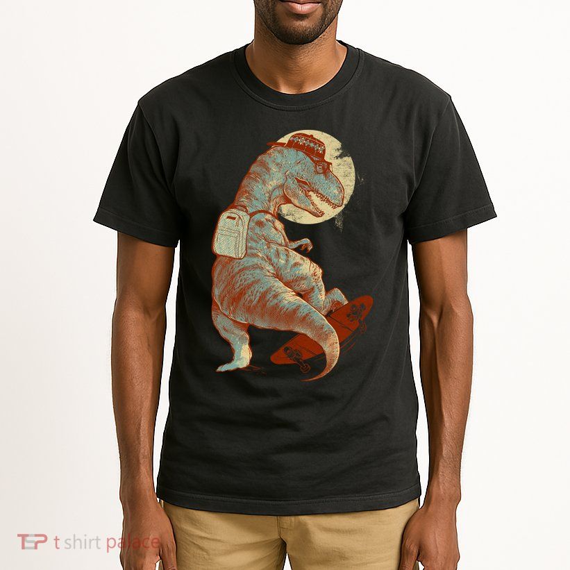 Hipster T-Rex Skateboarding Tall T-Shirt