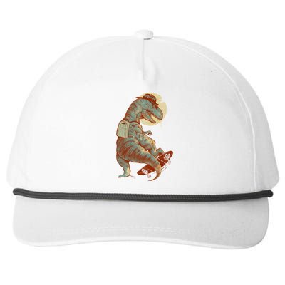 Hipster T-Rex Skateboarding Snapback Five-Panel Rope Hat