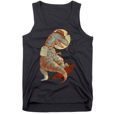 Hipster T-Rex Skateboarding Tank Top