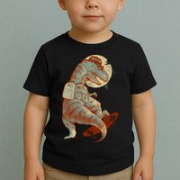 Hipster T-Rex Skateboarding Toddler T-Shirt