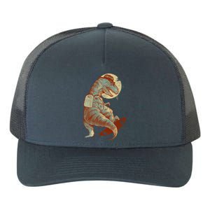 Hipster T-Rex Skateboarding Yupoong Adult 5-Panel Trucker Hat