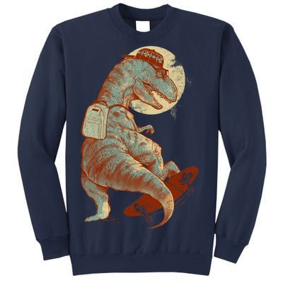 Hipster T-Rex Skateboarding Sweatshirt