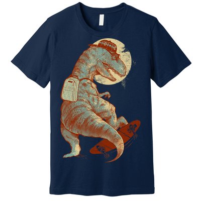 Hipster T-Rex Skateboarding Premium T-Shirt