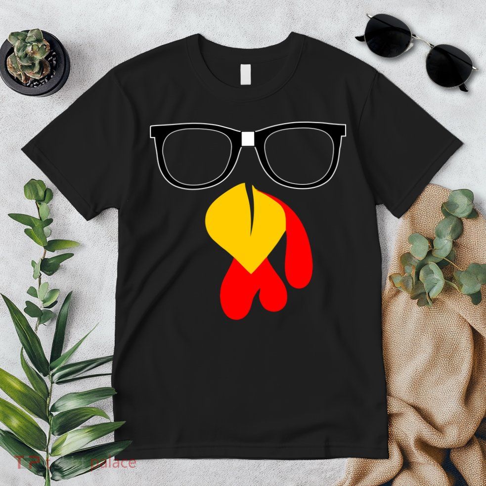 Hipster Turkey Nerd Glasses Thanksgiving Premium T-Shirt