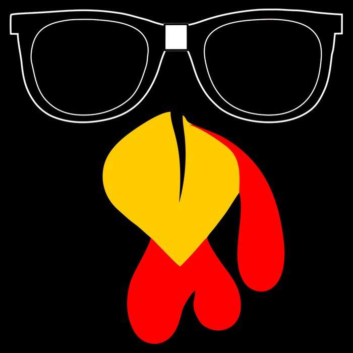 Hipster Turkey Nerd Glasses Thanksgiving Wool Snapback Cap