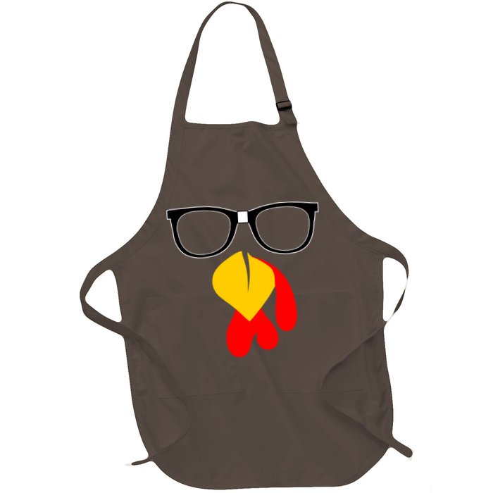 Hipster Turkey Nerd Glasses Thanksgiving Apron