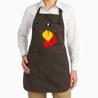 Hipster Turkey Nerd Glasses Thanksgiving Apron
