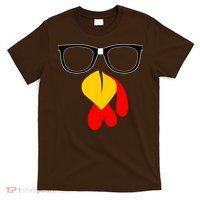 Hipster Turkey Nerd Glasses Thanksgiving T-Shirt