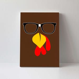 Hipster Turkey Nerd Glasses Thanksgiving Canvas