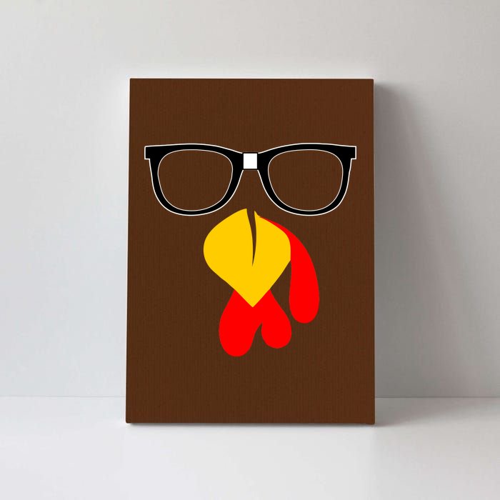 Hipster Turkey Nerd Glasses Thanksgiving Canvas