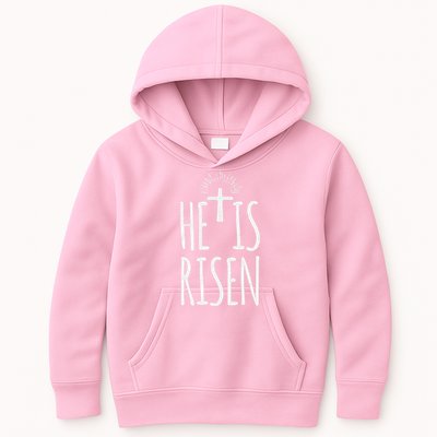 He Is Risen Christian Gifts Happy Easter Kids Hoodie