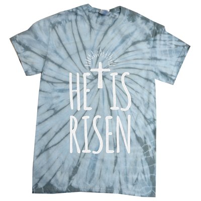 He Is Risen Christian Gifts Happy Easter Tie-Dye T-Shirt