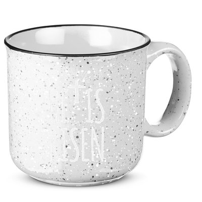 He Is Risen Christian Gifts Happy Easter 15oz Campfire Ceramic Mug
