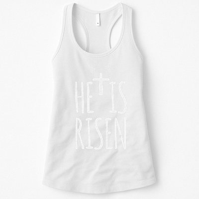 He Is Risen Christian Gifts Happy Easter Womens Tank Top