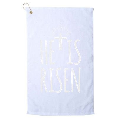 He Is Risen Christian Gifts Happy Easter Golf Towel